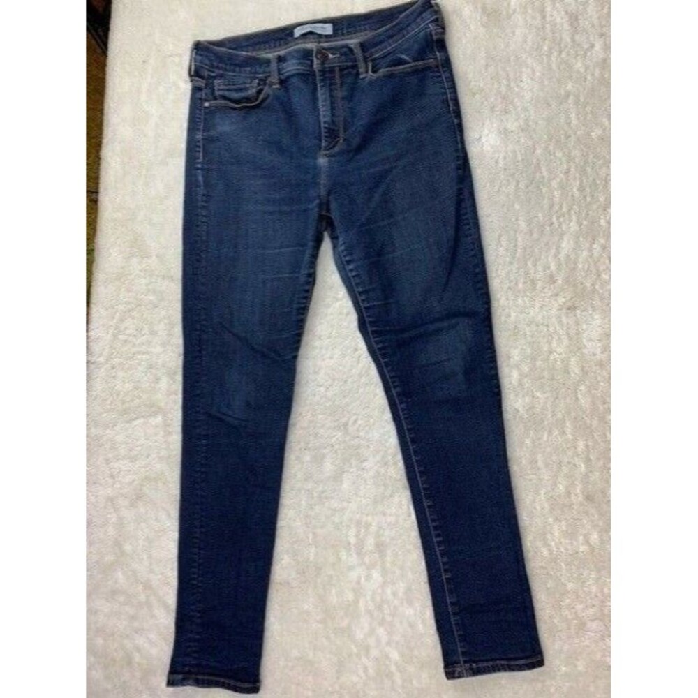 Banana Republic Size 29 Women Jean High Waist Skinny Stretch Dark Wash Short